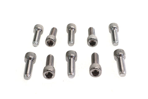 Allen Socket Cap Bolt Knurled Chrome 5/16 inch X 7/8 inch - V-Twin Mfg.