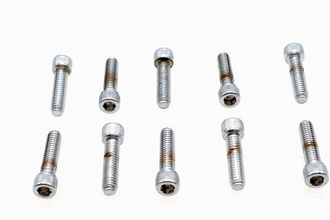 Allen Socket Cap Bolt Knurled Chrome 5/16 inch X 1-1/4 inch - V-Twin Mfg.
