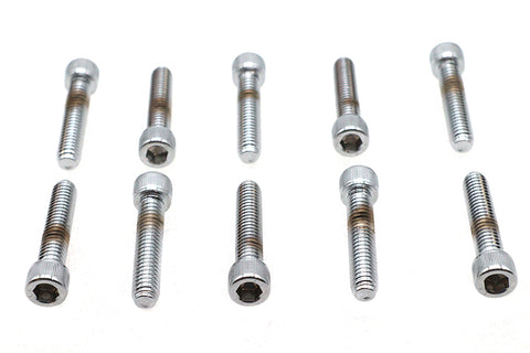 Allen Socket Cap Bolt Knurled Chrome 5/16 inch X 1-1/2 inch - V-Twin Mfg.