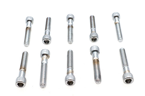 Allen Socket Cap Bolt Knurled Chrome 5/16-18 inch X 1-3/4 in - V-Twin Mfg.
