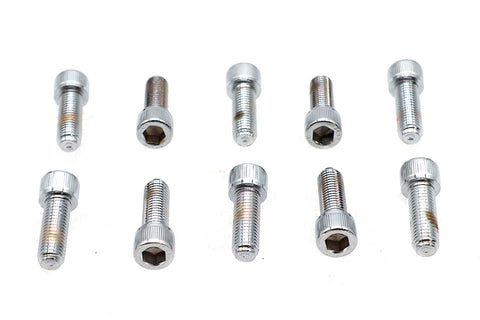 Allen Socket Cap Bolt Knurled Chrome 5/16 inch X 7/8 inch - V-Twin Mfg.