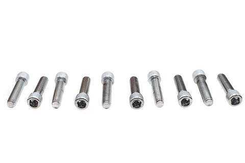 Allen Socket Cap Bolt Knurled Chrome 3/8 inch X 1-1/2 inch - V-Twin Mfg.