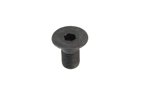 Black Hex Flat Cap Bolt, 3/8 inch-24 x 3/4 inch - V-Twin Mfg.