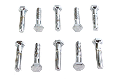 Hex Cap Bolts Chrome 5/16 inch x 1-1/2 inch - V-Twin Mfg.