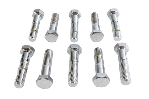 Hex Cap Bolts Chrome 1/2-13 X 2-1/4 inch - V-Twin Mfg.