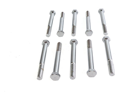 Hex Cap Bolt Chrome 3/8 inch X 3-1/2 inch - V-Twin Mfg.