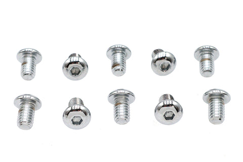Allen Button Head Screws Chrome 5/16 inch X 1/2 inch - V-Twin Mfg.