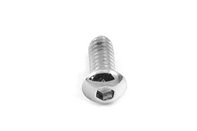 Allen Button Head Screws Chrome 3/8 inch X 1 inch - V-Twin Mfg.