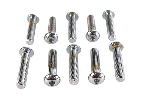 Allen Button Head Screws Chrome 3/8 inch-16 X 1-3/4 inch - V-Twin Mfg.