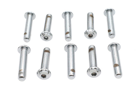 Allen Button Head Screws Chrome 3/8 inch X 1-3/4 inch - V-Twin Mfg.