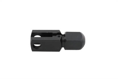 Lower Brake Cable Clamp Black - V-Twin Mfg.