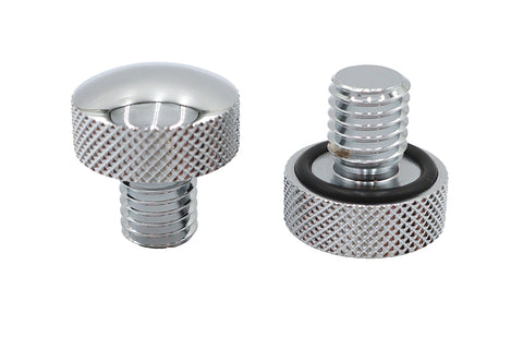 Knurled Seat Tab Mount Knob Set - V-Twin Mfg.
