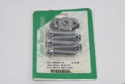 Pulley Bolt Kit Chrome - V-Twin Mfg.
