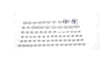 Wyatt Gatling Chrome Bolt Cap 81 Piece Cover Kit - V-Twin Mfg.