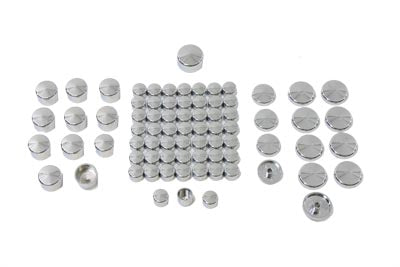 Chrome Bolt Cap 77 Piece Cover Kit - V-Twin Mfg.