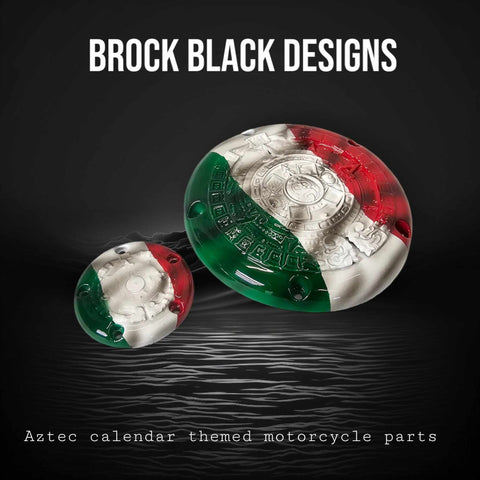 3D Aztec themed derby cover and points cover