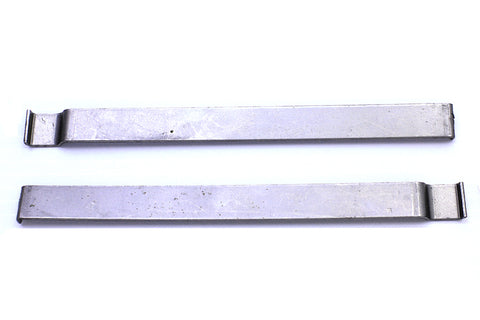 Mount Strips for Gas Tank Emblems Raw Steel - V-Twin Mfg.