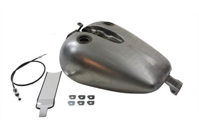 Bobbed 4.0 Gallon Gas Tank Raw - V-Twin Mfg.