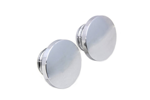 Billet Smooth Style Gas Cap Set - V-Twin Mfg.