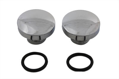 Tall Style Billet Vented and Non-Vented Gas Cap Set - V-Twin Mfg.