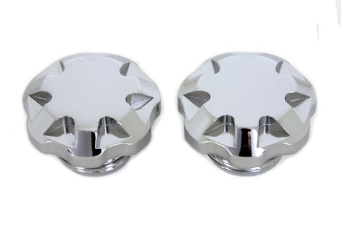 Techno Style Vented and Non-Vented Gas Cap Set - V-Twin Mfg.