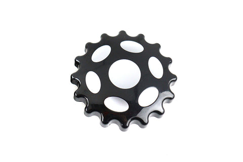 Sprocket Gas Cap Vented Black - V-Twin Mfg.