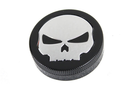 Black Skull Style Vented Gas Cap - V-Twin Mfg.