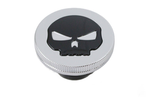 Chrome Skull Style Vented Gas Cap - V-Twin Mfg.