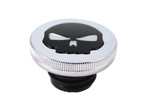 Chrome Skull Gas Cap - V-Twin Mfg.