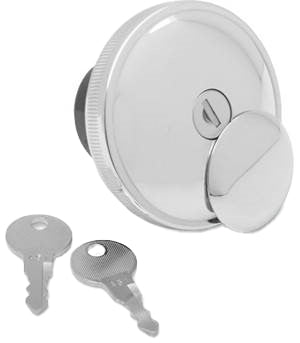 Vented Locking Gas Cap Chrome - V-Twin Mfg.