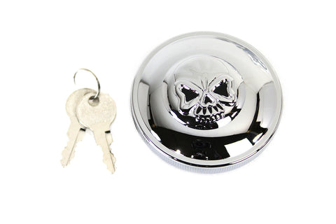 Keyed Gas Cap Vented Chrome - V-Twin Mfg.