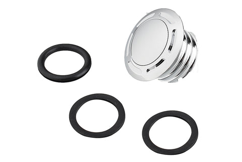Slot Pop Up Vented Gas Cap Chrome - V-Twin Mfg.