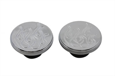 Flame Style Gas Cap Set Vented and Non-Vented - V-Twin Mfg.