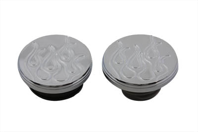 Flame Style Gas Cap Set Vented and Non-Vented - V-Twin Mfg.