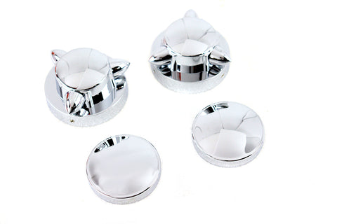 Krommet Gas Cap Set - V-Twin Mfg.