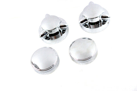 Krommet Gas Cap Set - V-Twin Mfg.