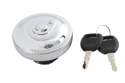 Locking Bung Gas Cap Chrome - V-Twin Mfg.