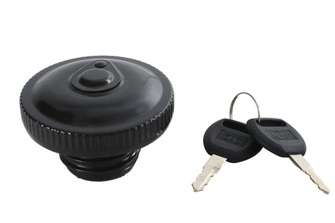 Locking Bung Gas Cap Black - V-Twin Mfg.