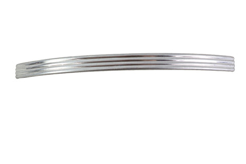 Large Ribbed Emblem Trim Stainless Steel - V-Twin Mfg.