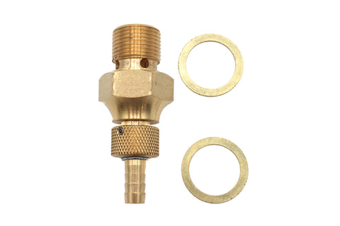 Fat Bob 3/4 inch-18 Thread Petcock Brass - V-Twin Mfg.