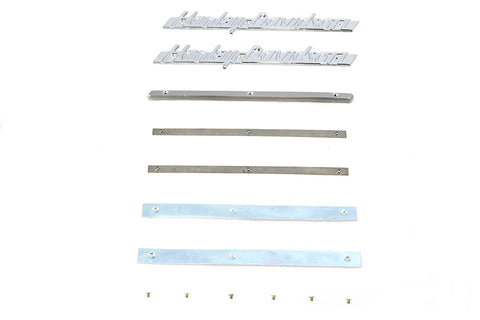 1951-1954 Emblem Kit with Stainless Steel Strips - V-Twin Mfg.