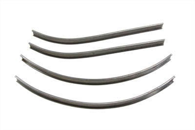 Mount Strips for Gas Tank Emblems Raw Steel - V-Twin Mfg.