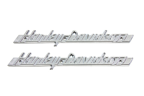 Emblem Set with Chrome Lettering - V-Twin Mfg.