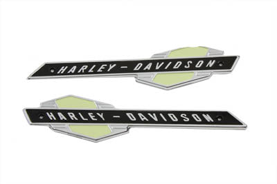 OE Emblem Set with Silver Lettering - V-Twin Mfg.