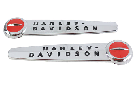 OE Emblem Set with Black Lettering - V-Twin Mfg.