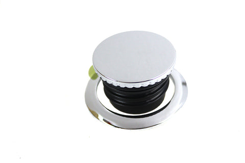 Flush Mount Gas Cap Chrome - V-Twin Mfg.