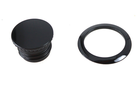 Flush Mount Gas Cap Black - V-Twin Mfg.