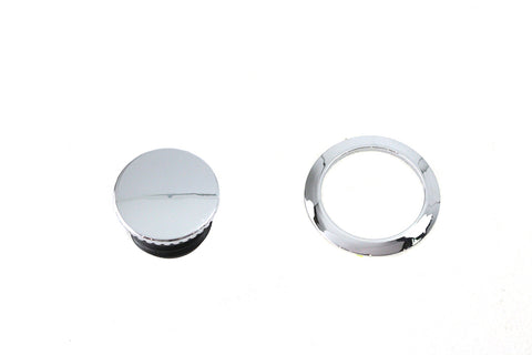 Flush Mount Gas Cap Chrome - V-Twin Mfg.