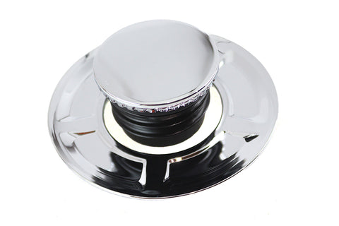 Flush Mount Gas Cap Chrome - V-Twin Mfg.