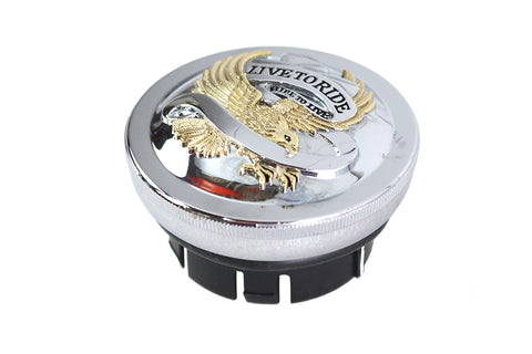 Eagle Spirit Gas Cap Non-Vented Gold - V-Twin Mfg.